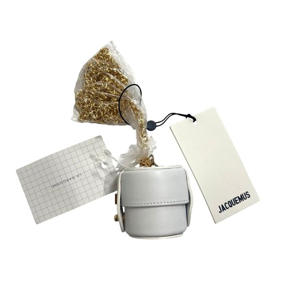 Jacquemus Le Petit Vanity Leather Bag in White